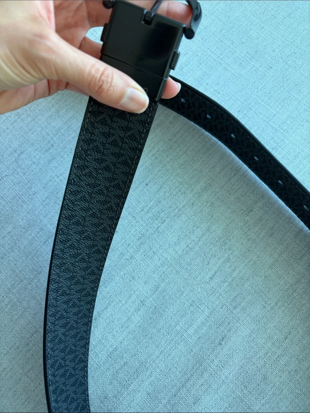 NEW Michael Kors Black Reversible Signature Belt